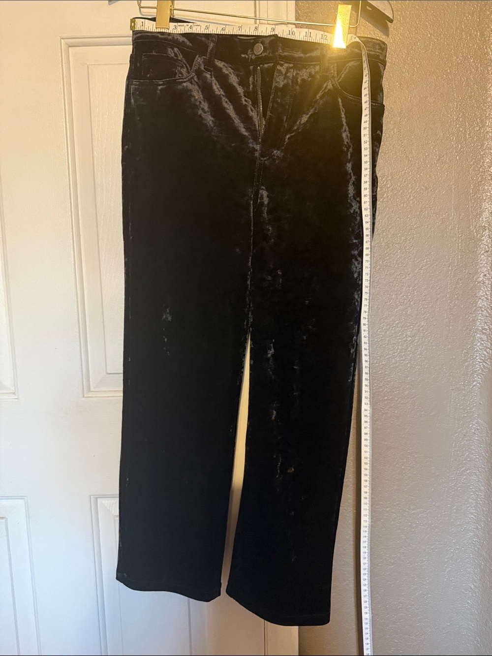 Loft Black Velvet Pants